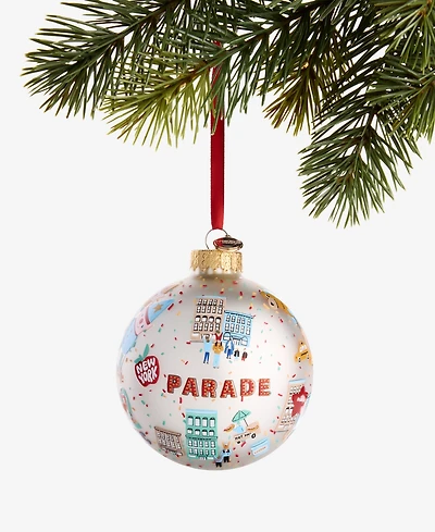 Macy's Thanksgiving Day Parade Glass Ball Ornament, Macy's Exclusive