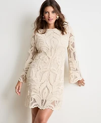 Women's Lace Shift Mini Dress, Macy's Exclusive - On 34th | Alix Friedberg Capsule Collection
