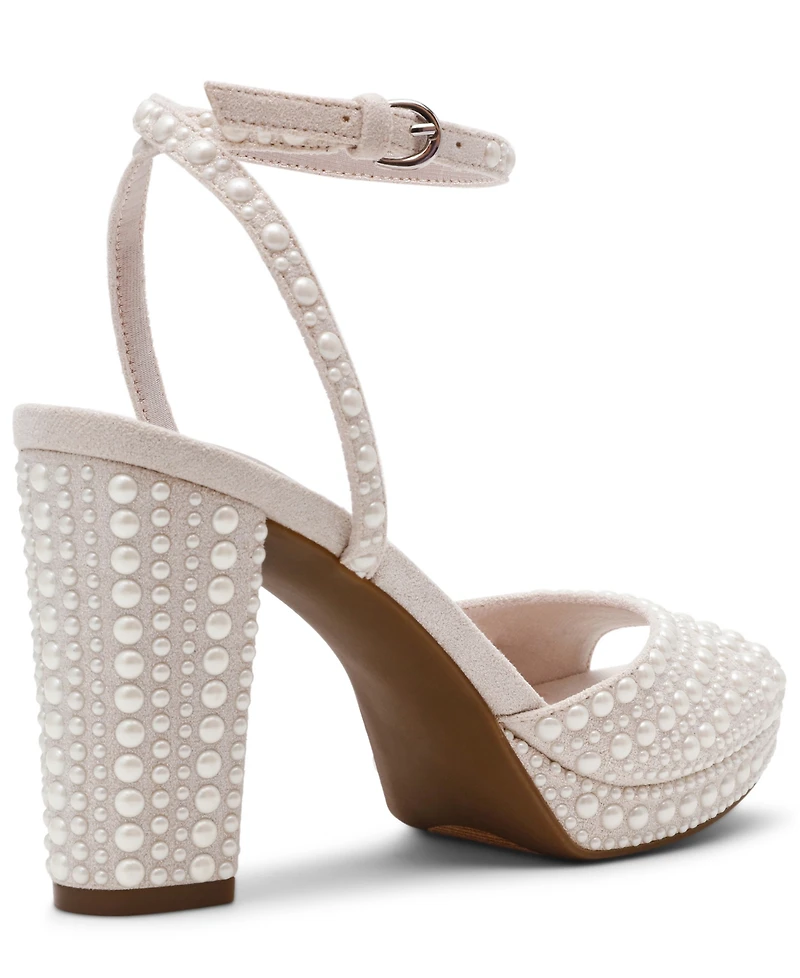 Anne Klein Women's Vanna-p Peep Toe Dress Sandals