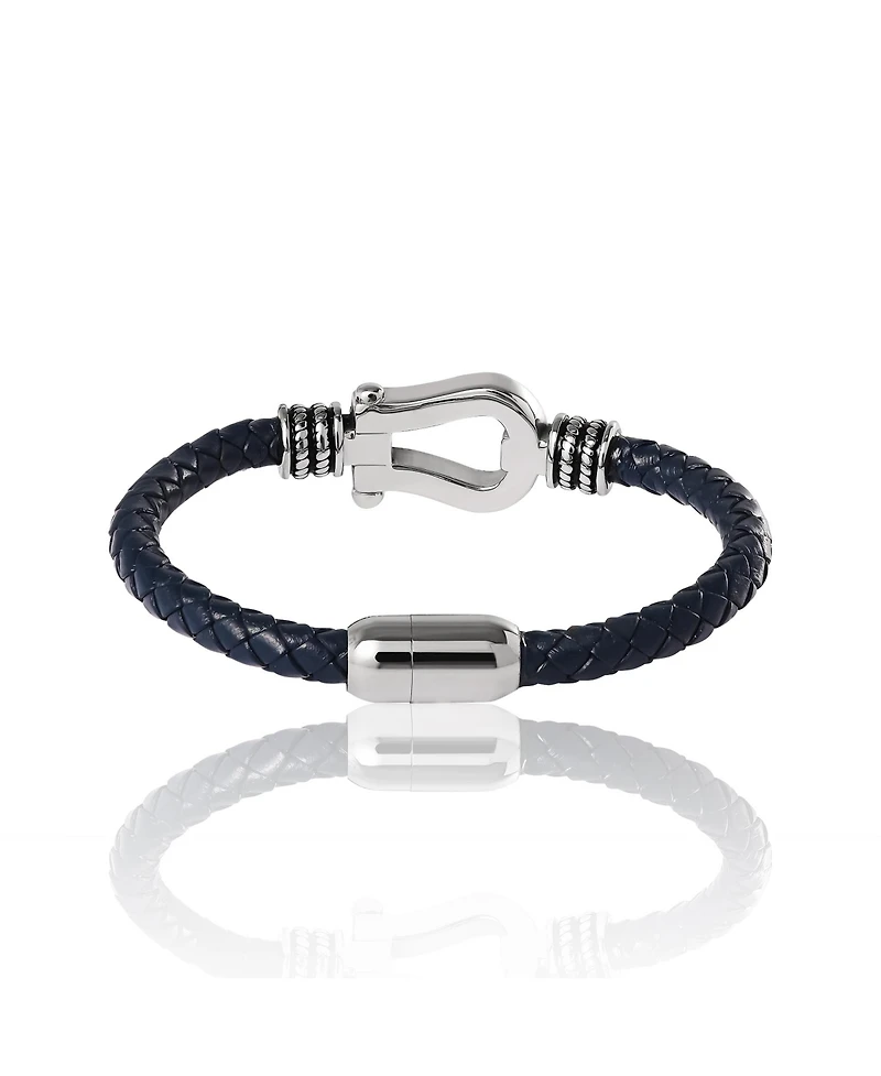 Lucky Brand Horseshoe Navy Cord Bracelet