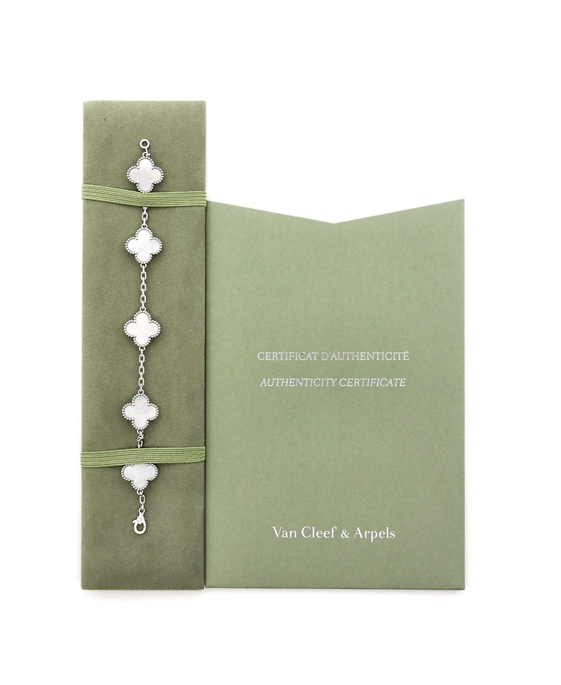 Pre-Owned Van Cleef & Arpels Vintage Alhambra 5 Motifs Bracelet
