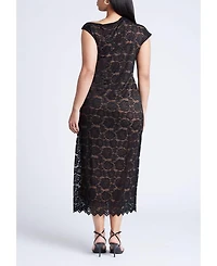 Eloquii Women's Sequin Dress With Sheer Layer