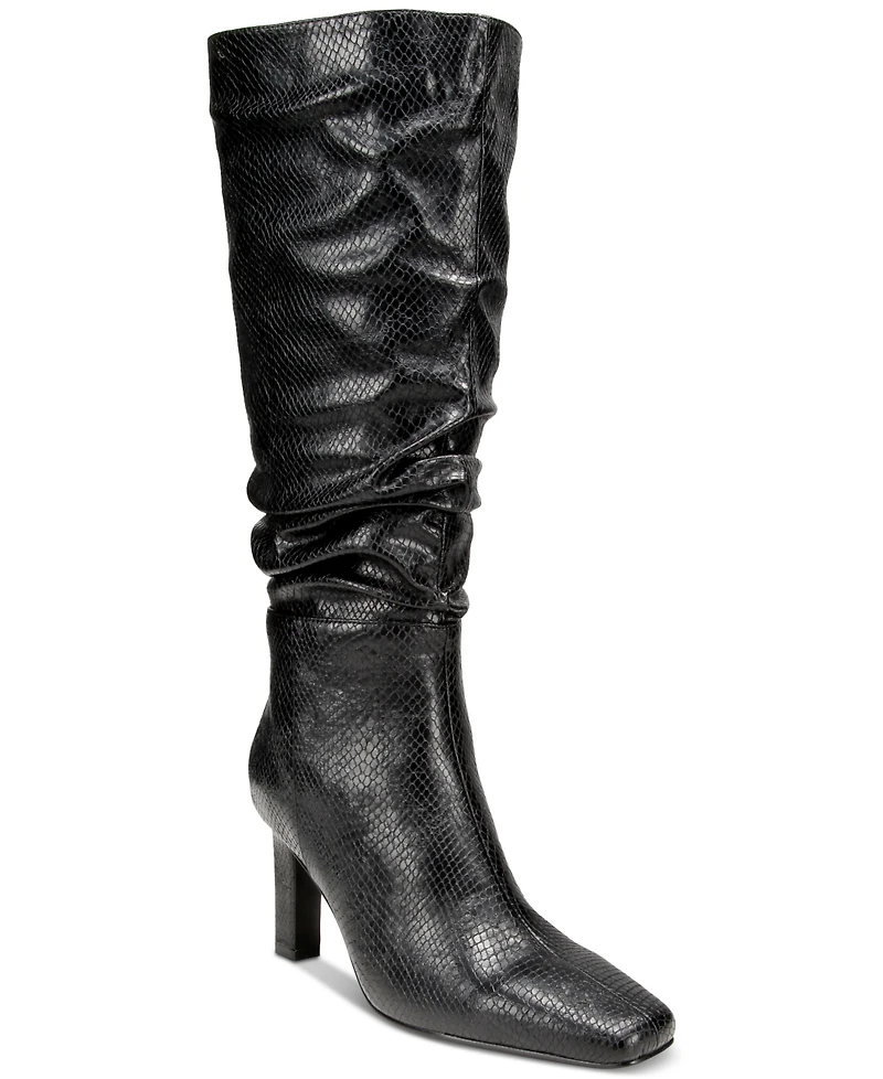 Smash Shoes Women's Fallon Knee High Slouch Dress Boots - Extended Sizes Available