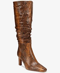 Smash Shoes Women's Fallon Knee High Slouch Dress Boots - Extended Sizes Available