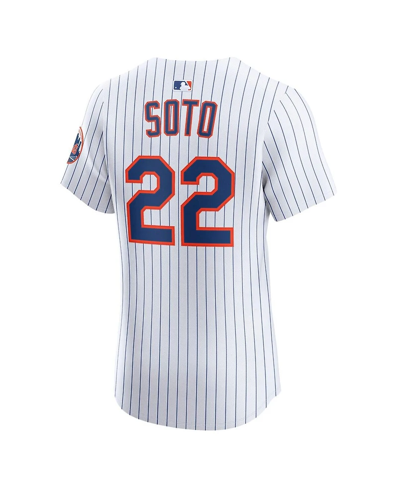 Nike Men's Juan Soto White New York Mets Home Elite Jersey