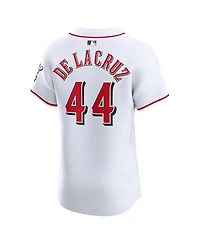 Nike Men's Elly De La Cruz White Cincinnati Reds Home Elite Jersey