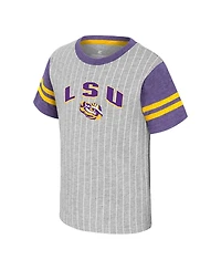 Colosseum Toddler Heather Gray Lsu Tigers Airball T-Shirt