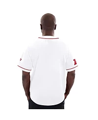Starter Men's White Kansas City Chiefs Relay Full-Button Baseball Jersey