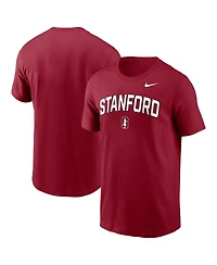 Nike Men's Cardinal Stanford Primetime Arch Stack T-Shirt