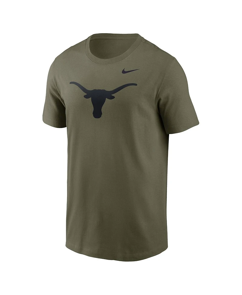 Nike Men's Olive Texas Longhorns Primetime Logo Performance T-Shirt