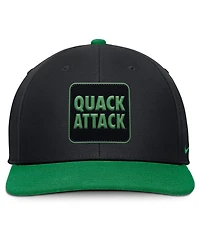 Nike Men's Black/Green Oregon Ducks 2025 Sideline Campus Pro Local Snapback Hat