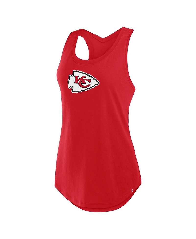 Fanatics Women's Red Kansas City Chiefs Iron Fan Tank Top