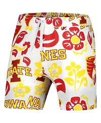 Wes & Willy Men's White Iowa State Cyclones Vault Tech Swimming Trunks