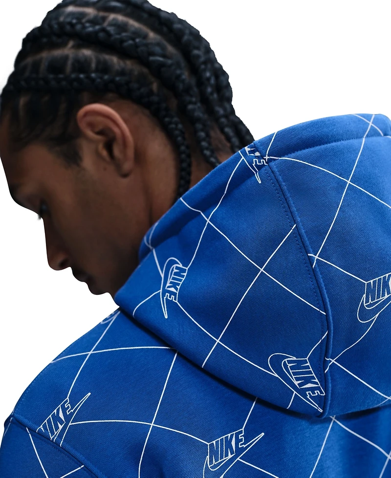 Nike Men's Sportswear Club Fleece Pullover Printed Hoodie