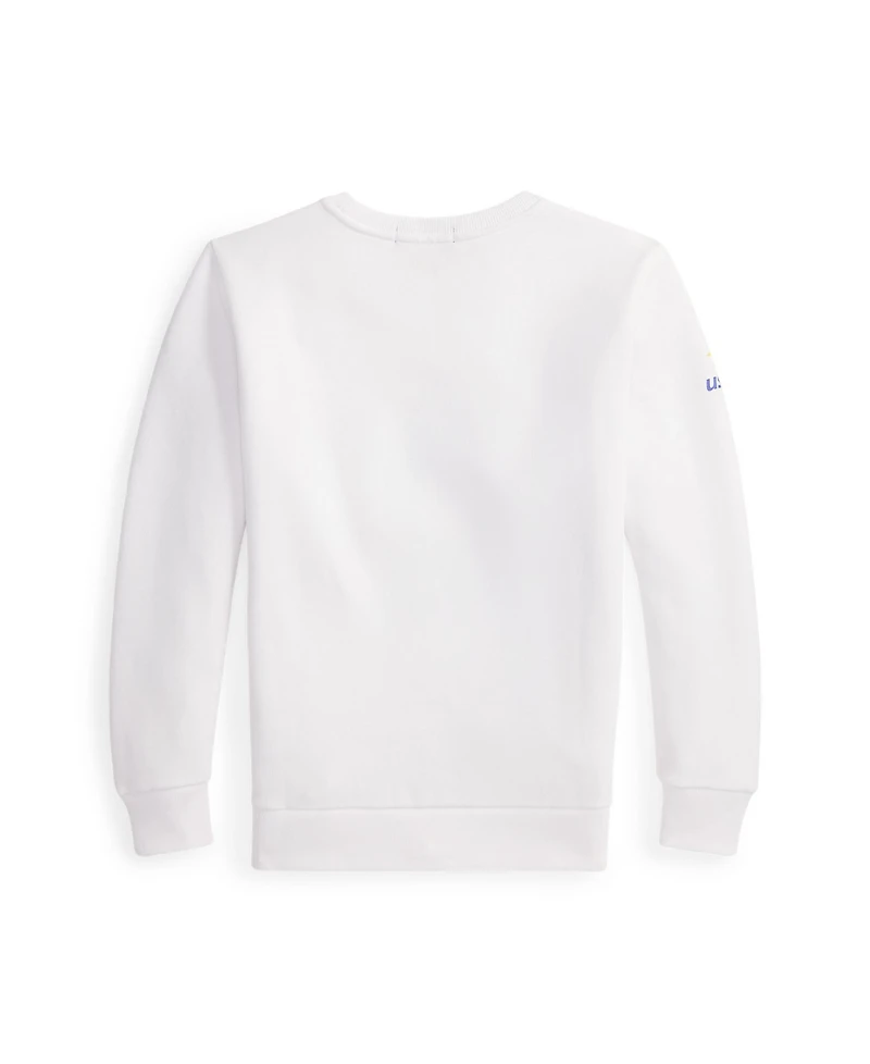 Polo Ralph Lauren Big Boys Us Open Bear Fleece Sweatshirt