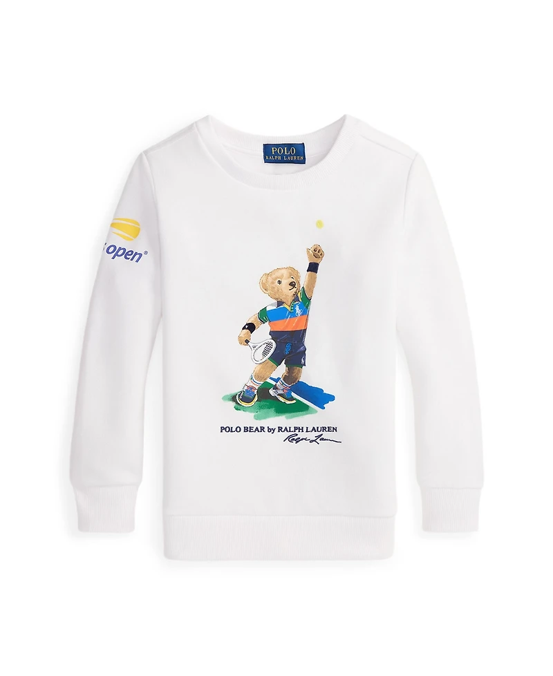 Polo Ralph Lauren Toddler and Little Boys Us Open Bear Fleece Sweatshirt