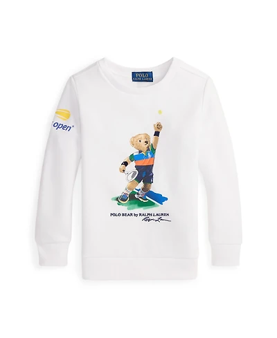 Polo Ralph Lauren Toddler and Little Boys Us Open Bear Fleece Sweatshirt