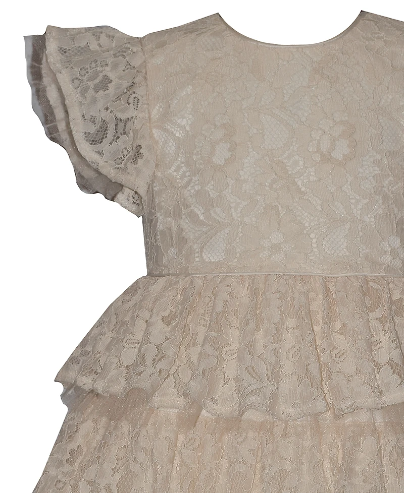 Bonnie Jean Toddler and Little Girls Tiered Lace Dress