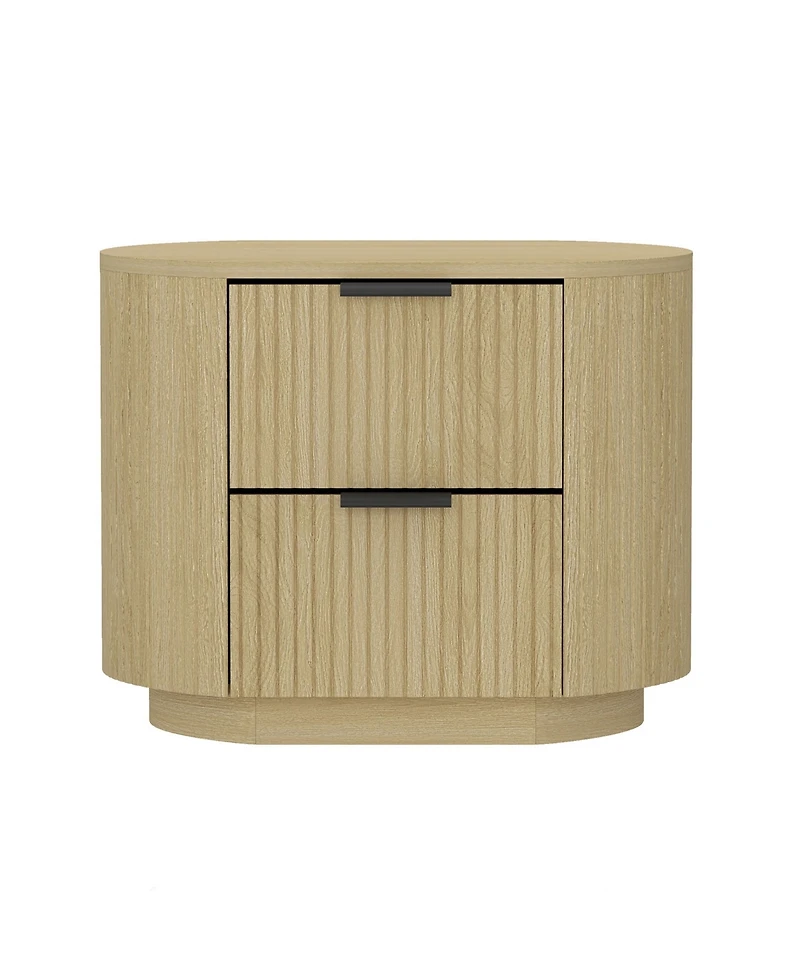 Manhattan Comfort Olivia 26.5" 2-Drawer Nightstand