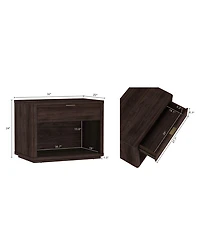 Manhattan Comfort Evelyn 32" -Drawer Nightstand
