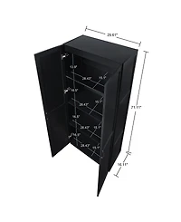 Manhattan Comfort Cornelia 29.61" 4-Shelf Storage Closet