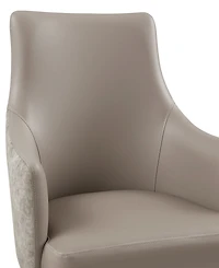 Manhattan Comfort Connie Leatherette Upholstered Dining Armchair