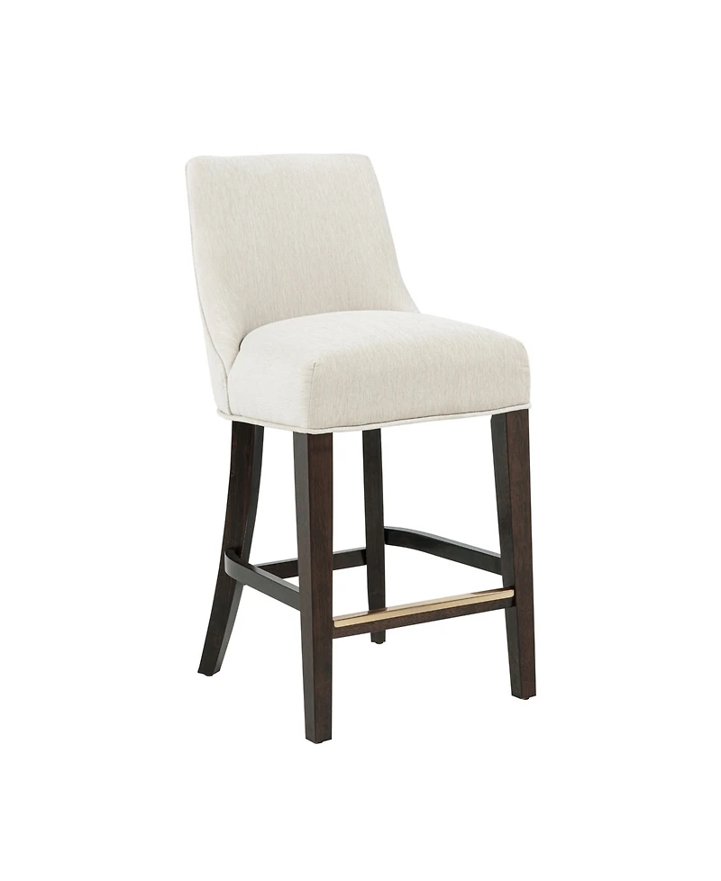 Manhattan Comfort Beever 38.4" Chenille Upholstered Counter Stool