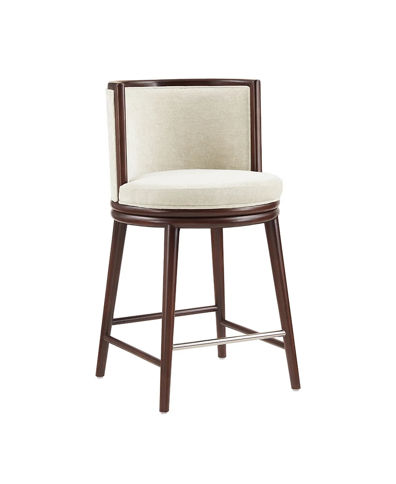 Manhattan Comfort Evalyn 37.6" Upholstered Counter Stool