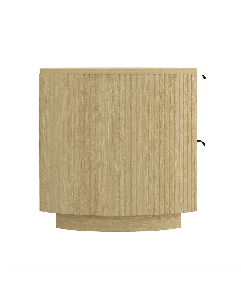 Manhattan Comfort Olivia 26.5" 2-Drawer Nightstand