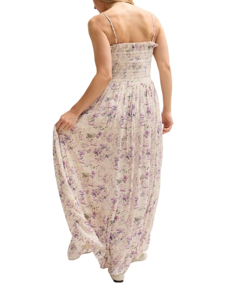 Lily and Lionel London Women's Annie Smocked Print Maxi Dress