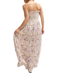 Lily and Lionel London Women's Annie Smocked Print Maxi Dress