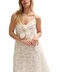 Lily and Lionel London Women's Onita Tiered Broderie Anglaise Midi Dress