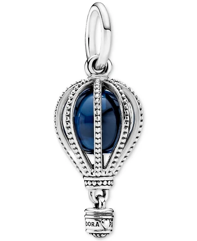 Pandora Sterling Silver and Blue Crystal Air Balloon Dangle Charm