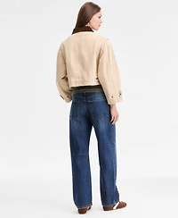 Lucky Brand Women's Mid-Rise Barrel Wide-Leg Jeans