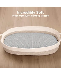 KeaBabies Bassinet Sheet for Baby Girls, Boys, 2-Pack Isla Fitted Bassinet Sheets, Bassinet Mattress Sheets