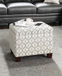 Convenience Concepts 21.75" Print Fabric Madison Storage Ottoman