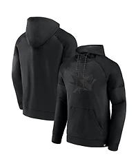 Fanatics Men's San Jose Sharks Black Ice Defender Raglan Pullover Hoodie