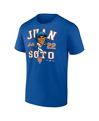 Fanatics Men's Juan Soto Royal New York Mets Hometown Caricature T-Shirt