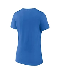 Fanatics Women's Blue Oklahoma City Thunder 2025 Nba Finals Champions Fast Break Hometown V-Neck T-Shirt