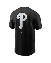 Nike Men's Black Philadelphia Phillies Lights Out Bar Loading T-Shirt