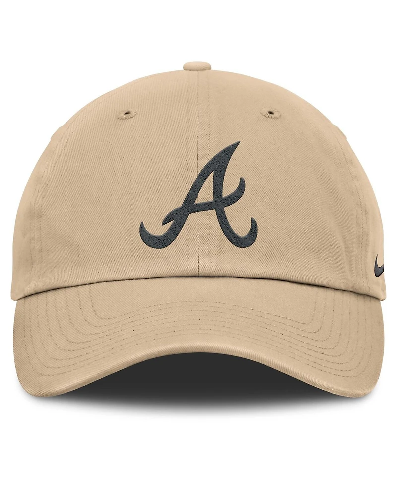 Nike Men's Khaki Atlanta Braves Club Adjustable Hat