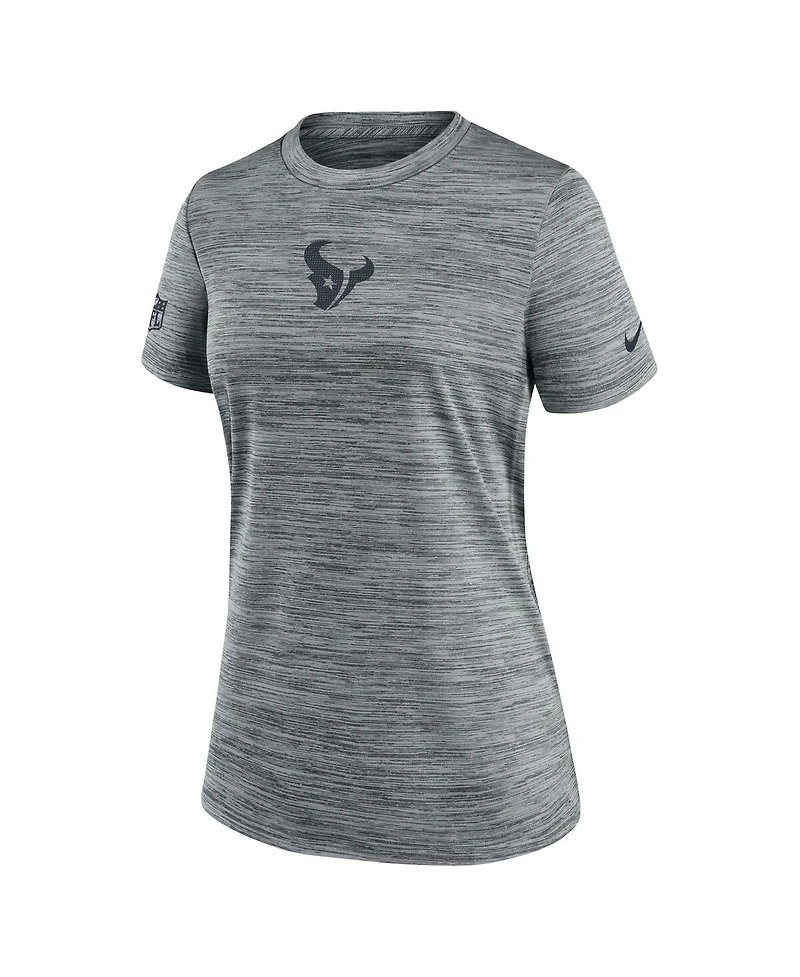 Nike Women's Gray Houston Texans Sideline Velocity Performance T-Shirt