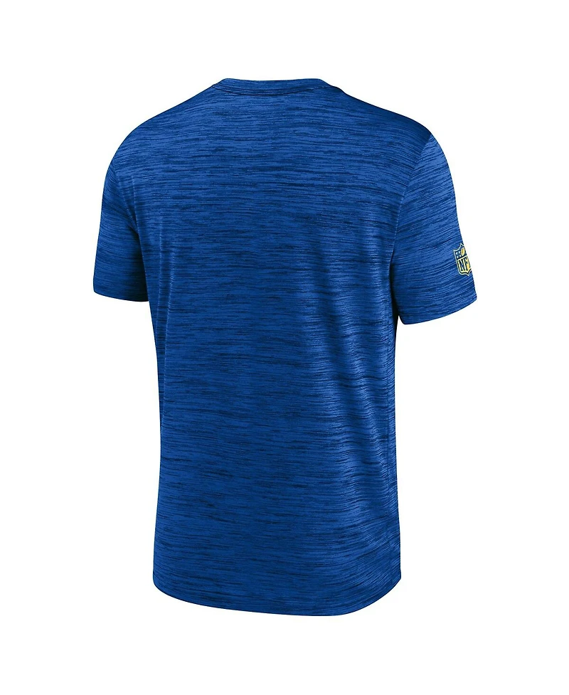 Nike Men's Royal Los Angeles Rams Sideline Velocity Performance T-Shirt