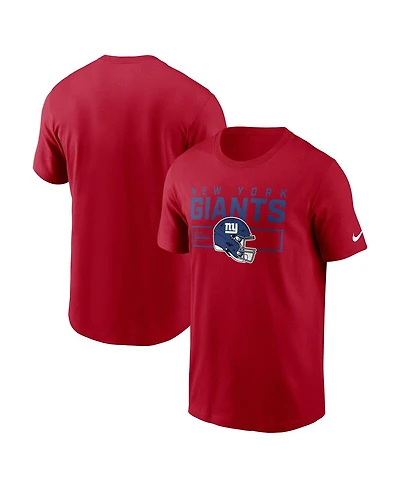 Nike Men's Red New York Giants Primetime Helmet Essential T-Shirt