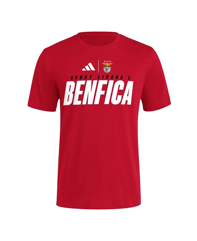 Adidas Men's Red Benfica 2025 Club World Cup Fresh T-Shirt