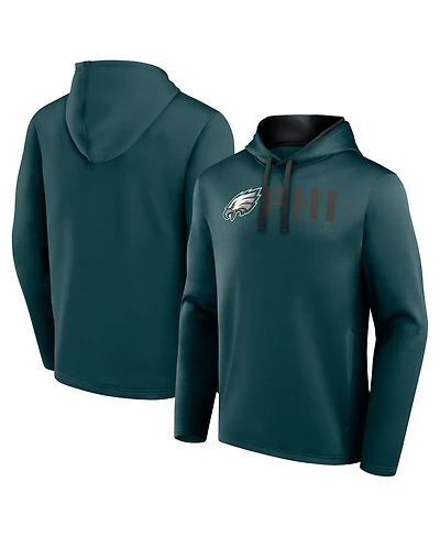 Logo Athletic Men's Green Philadelphia Eagles Head Start Pullover Hoodie