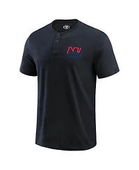 Darius Rucker Collection by Fanatics Men's Black New York Giants Washed Henley T-Shirt