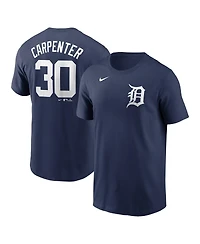 Nike Men's Kerry Carpenter Navy Detroit Tigers Fuse Name Number T-Shirt