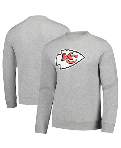 Fanatics Men's Gray Kansas City Chiefs Fleece Pullover Sweatshirt