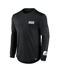 Fanatics Men's Black Cleveland Browns Blackout Long Sleeve T-Shirt